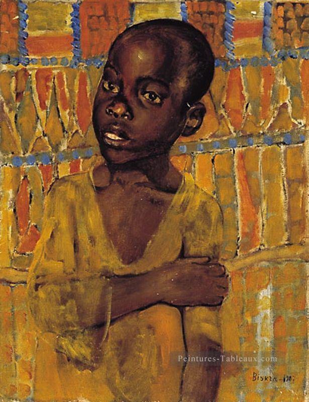 garçon africain 1907 Kuzma Petrov Vodkin Peintures à l'huile
